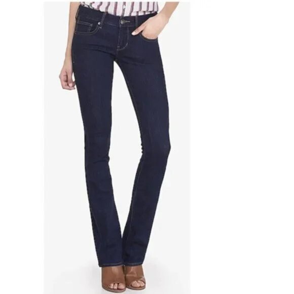 Express Barely Boot Low Rise Jeans - Picture 6 of 6